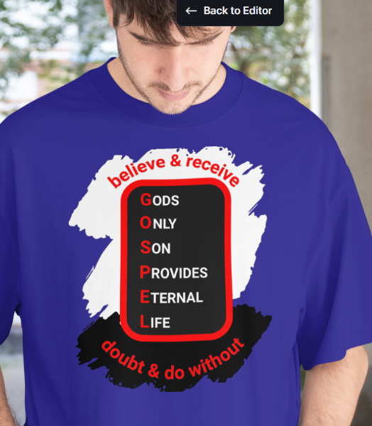 Design Story Believe & Receive Shirt – Brother Ray’s Design - Part 3