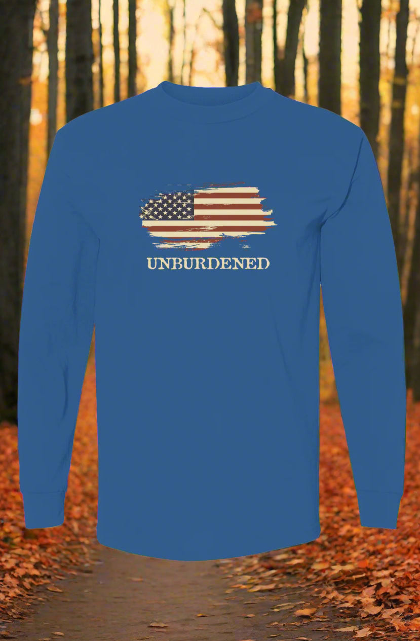 UNBURDENED Long Sleeve T-shirt (Made in the USA)