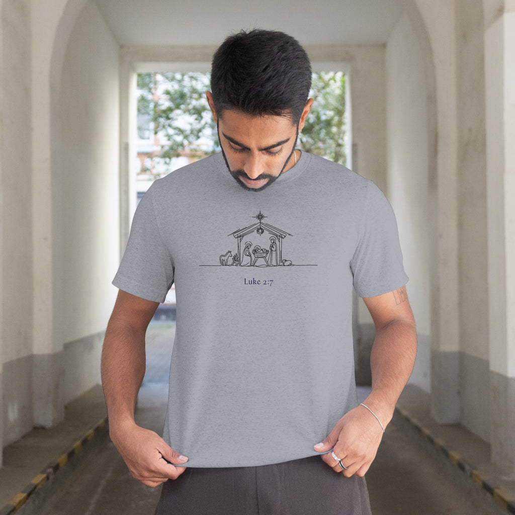 Luke 2:7 T-shirt (Made in the USA)