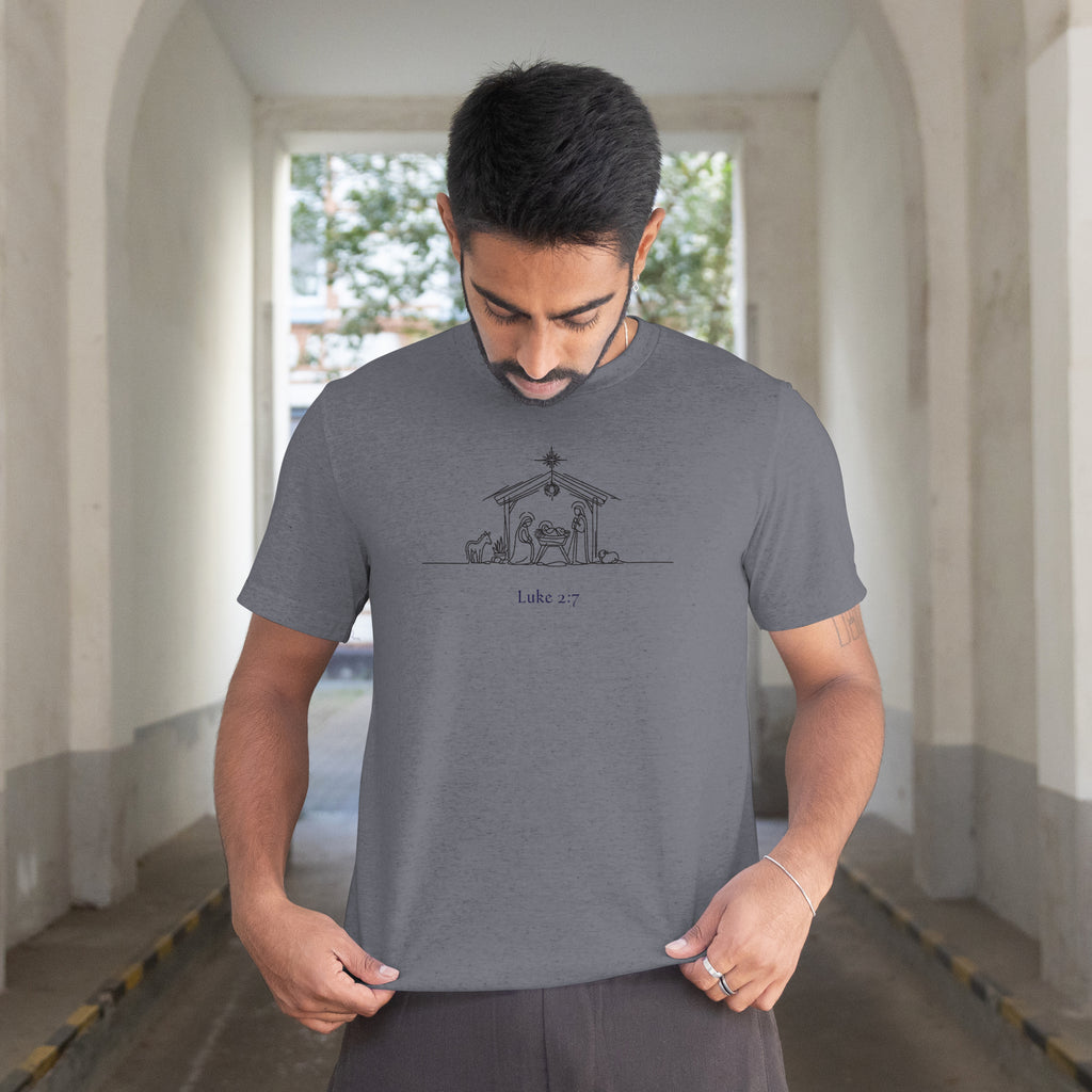 Luke 2:7 T-shirt (Made in the USA)