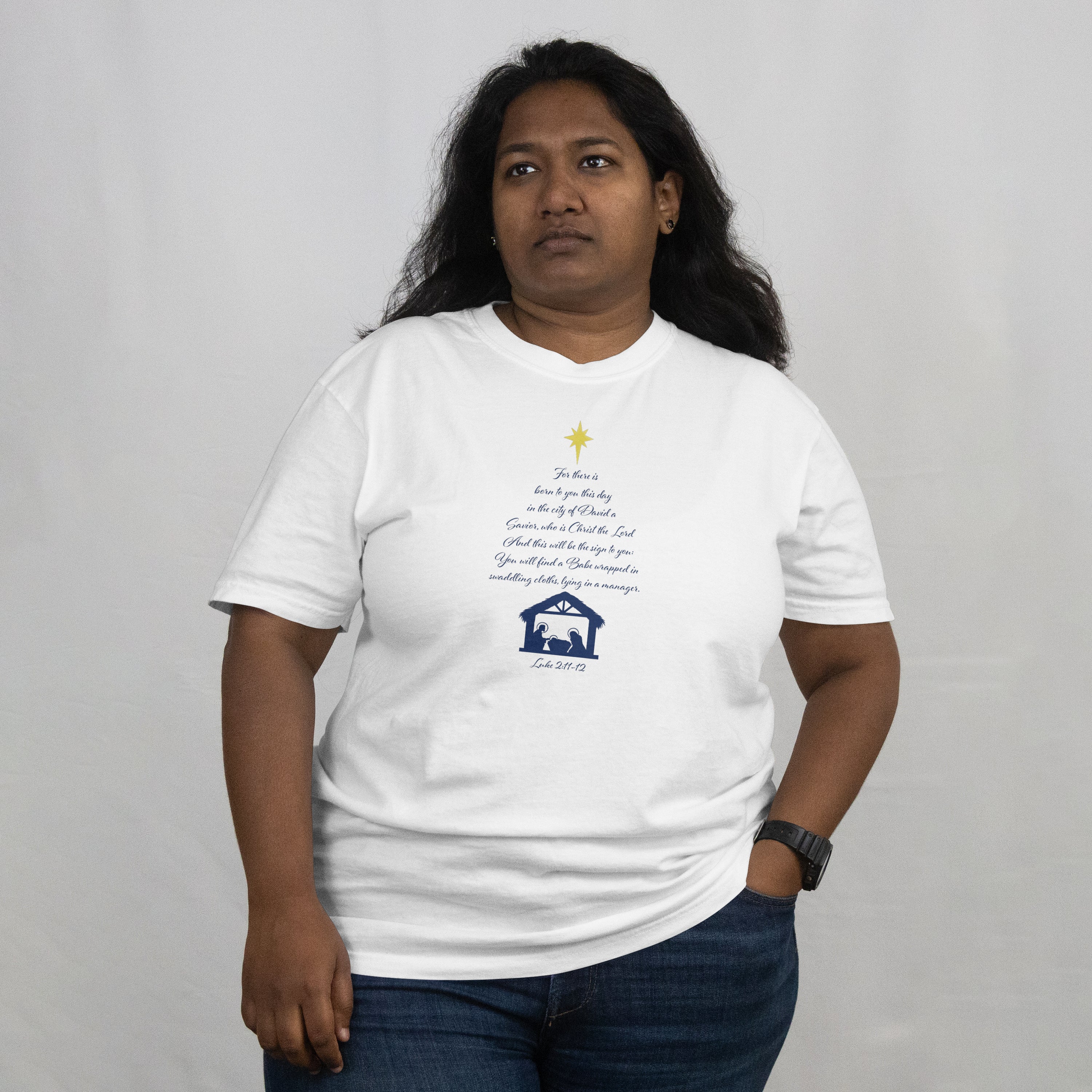 Luke 2:11-12 T-shirt (Made in the USA)